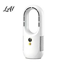 Desktop Fan with Dust Filter Bladeless Air Purifier 8-Speed USB Rechargeable Circulator Compact Flow Device 8H Timer 90 Degree Oscillation balta