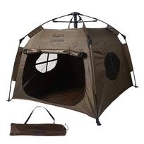 Portable Pet Tent Foldable Pet Playpen for Dogs and Cats Indoors/Outdoors Fully Automatic Waterproof Pet Tent with Carrying Bag tamsiai ruda spalva