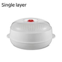 Food Grade Pp Microwave Steamer With Lid & Tray - Quick Cookware For Vegetables, Rice, Eggs & Dumplings Kitchen Cookware white