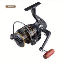 All-metal Spool BK3000/4000 Fishing Reel Spinning Reel Fishing Reel Sea Rod Long Cast Fishing Reel Easy Casting, Silky Smooth Cranking Ree BK3000 gray