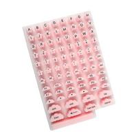 Ergonomic Keyboard Covers Keycap Height Extenders With 83 Raised Keycaps Stickers For Reduced Finger Fatigue rožinė