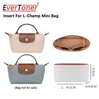 EverToner Multi-Pocket Organizer For L-Champ Epure Mini Bag Storage The Liner Bag DuPont paper Purse Insert Handbag Liner Bag