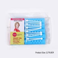 Glossy No-Heat Hair-Friendly Bangs Roller Curler Styling Tool blue