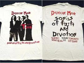 Vintage 1993 Depeche Mode Song Of Faith And Devotional Tour T-Shirt 2XL black