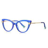 Purple Frame Cat Eye Minus Sight Nearsighted Glasses For Women Spring Hinge Student Short-Sight Eyewear 0 -0.5 -0.75 To -6.0 0 red