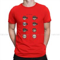Metal Gear Solid V The Phantom Pain Crewneck Tshirts Snakes Poster Print Homme T Shirt Hipster Tops 6xl S red