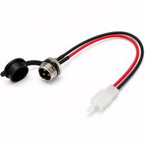 3 kontaktų paspirtuko įkroviklio prievadas Įkrovimo lizdas, skirtas Razor MX350 MX400 SX350 E100 E200 E300 E-Bike black