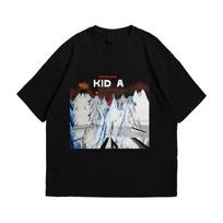 Radiohead Kid A Unisex Black Cotton T Shirt Retro Vintage Hipster Streetwear L white