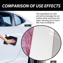 Car Rust Cleaner Spray Safe for Metal and Paint Iron Oxide Remover LongLasting Shine for Vehicle Detailing one size gray