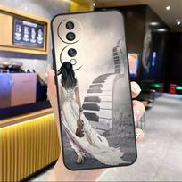 Violin Piano For Honor Magic 8 7 6 5 Lite Case For Honor 200 400 Pro 50 70 90 X8c X8b X9a X9b X9c Win RT Honor X8b white