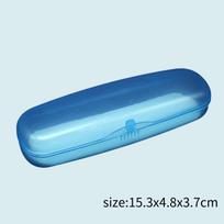 Transparent Glasses Case Plastic Glasses Storage Box Simple Portable  Students Glasses Cover Flat Mirror Myopia Sunglasses Case