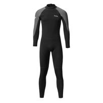 1.5mm Neoprene Fullsuit Wetsuit Men Long Sleeve Warm Dive Suit Surfing Snorkeling Swimming Spring Fall Small black