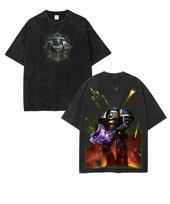 Warhammer 40K Ultramarines Space Marine Anime Graphic T-Shirt Gamer Tee S black