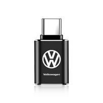 1 vnt. automobilinis įkrovimo adapteris C tipo į USB keitiklis Automobilio priedai Volkswagen MK6 MK5 MK4 MK7 Golf-4 5 6 7 Passat Ibiza Leon FR 2 Altea Aztec black