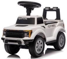 Kids White Ford Raptor Ride-On Push Car 12m+ with Under-Seat Storage & LED Lights