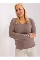 Megztinis, tamsiai smėlio spalvos XL/XXL