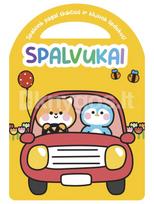 Spalvukai. Spalvinimo knygelė su lipdukais (geltona)