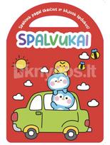 Spalvukai. Spalvinimo knygelė su lipdukais (raudona)