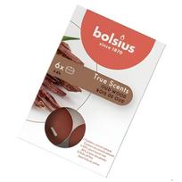 Žvakė, aromatinė/arbatinė Bolsius True Scents Oud Wood, 4 h, 6 vnt., ruda sp.