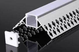 Užglaistomas LED profilis BN-019 3000mm su matiniu sklaidytuvu