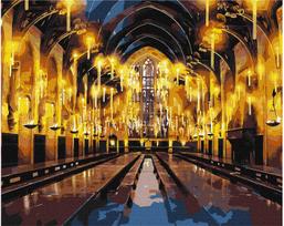 Tapyba pagal skaičius IDEYKA Harry Potter didžioji salė, su metaliko dažais, 40 x 50 cm