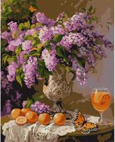 Tapyba pagal skaičius IDEYKA Alyvų aromatas, 40 x 50 cm