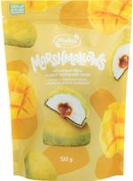 Zefyrai su karamelės įdaru, jogurtiniu glaistu ir mangais, 100 g  