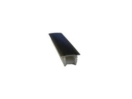 Silikoninis įleidžiamas LED profilis 10x10 mm, spalva: juoda