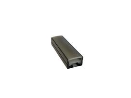 Silikoninis LED profilis 15x10 mm, spalva: juoda