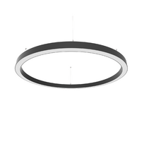 Žiedo formos šviestuvas juodas diametras 1270mm - 192w - ir aukstyn ir zemyn