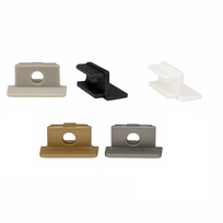 LED profilio VLT-XT-663 galinis dangtelis, spalva: balta, sidabro, antracito, juoda, aukso - Antracito