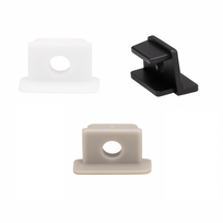 LED profilio VLT-XT-979 galinis dangtelis, spalva: balta, sidabro, juoda - Juoda