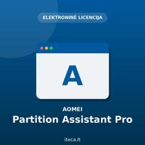 AOMEI Partition Assistant Professional – disko skaidymo programa (ESD, neribota licencija)