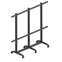 EDBAK Floor stand | TRV400.006 Videoconferencing trolley for Samsung | Height adjustment | 130 " | Maximum weight (capacity) 200 kg | Black