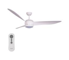 Lucci air 512911 - LED lubinis ventiliatorius AIRFUSION LED/20W/230V mediena/balta + nuotolinio valdymo pultas