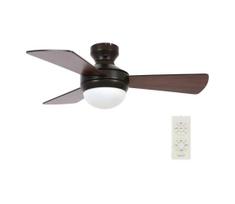 Lucci Air 512311 - Lubinis ventiliatorius AIRLIE HUGGER 2xE27/15W/230V medis/ruda + su nuotoliniu pulteliu