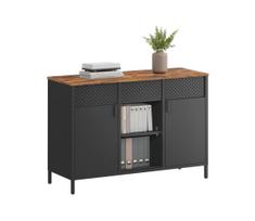 Komoda FIRA 110x40 cm juoda/ruda