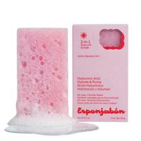 Esponjabon Hyaluronic Acid Cleansing & Hydrating Massage Soap Bar Face & Body, 120 g