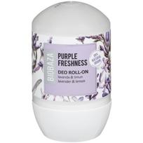 Biobaza Purple Freshness Natural Ingredients Refreshing Floral & Citrus Deodorant Roll-On For Women, 50 ml
