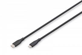 Digitus Usb-c į Lightning laidas, 60w, 2m, juodas