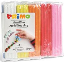 Plastilinas PRIMO, 10 spalvų x 55 g