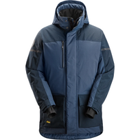 SNICKERS WORKWEAR 1801 vandeniui atspari parka su gobtuvu, mėlyna