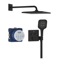 Dušo komplektas GROHE Grohtherm SmartControl su Rainshower Mono 310 Cube dušo galva, matinės juodos spalvos