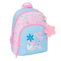 Kuprinė BlackFit8 Smile Rožinė Šviesiai mėlyna 25 x 30 x 13 cm Mini