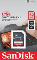 Sandisk Ultra 32GB SDHC Memory Card 100MB/s