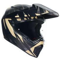 AGV šalmas AX9 Steppa matinis anglies pluoštas/pilka/smėlio spalva