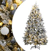 vidaXL Kalėdų eglutė su šarnyrinėmis šakomis/LED/žaisliukais, 180cm