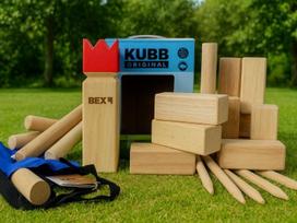Švediškas Kubb žaidimas Red King