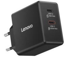 LENOVO Dual USB-C 65W GaN Charger Black | 40AW065BEU