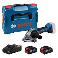 Akumuliatorinis kampinis šlifuoklis BOSCH Professional, GWS 18 V-8, 18 V, maks. disko skersmuo 125 m